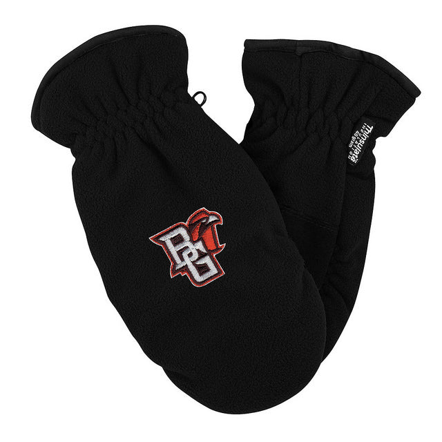 BGSU Black Peekaboo Mittens