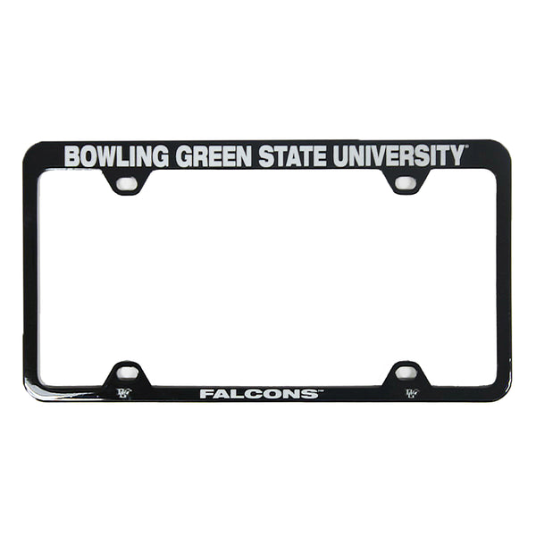 Silver Rico Industries NCAA Bowling Green Falcons Laser Inlaid Metal License Plate Tag