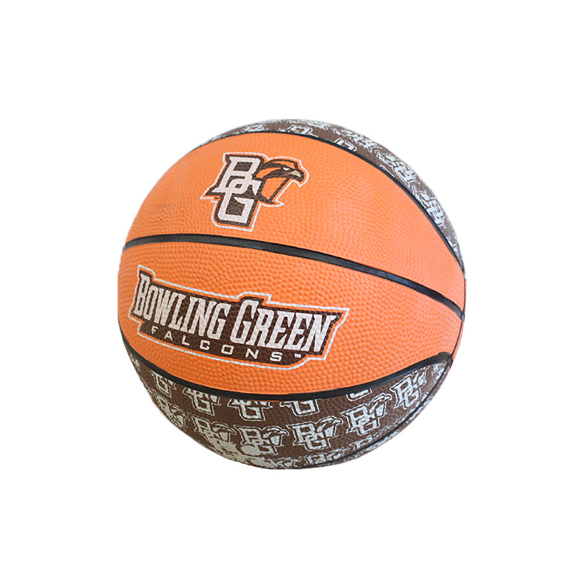 Mini Rubber Basketball with BGSU Mascot