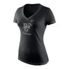 Ladies' Nike BGSU Mascot Tri-blend V-neck