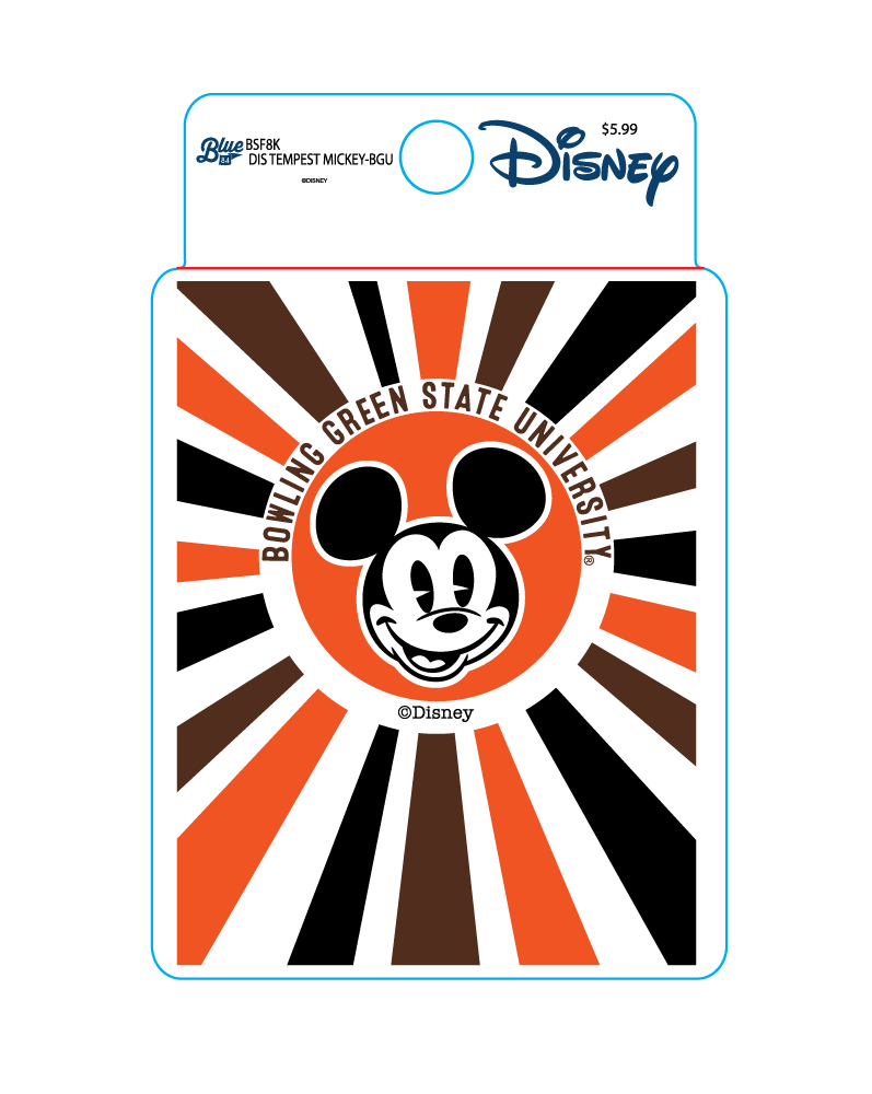 BGSU Disney Blue 84 Stickers