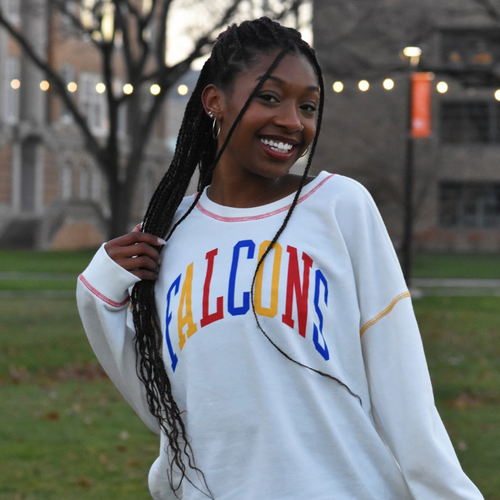 Ladies BGSU Camp David Rainbow Stitch Crew