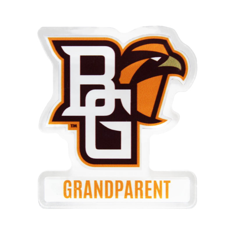 Acrylic BGSU Peekaboo Grandparent Magnet