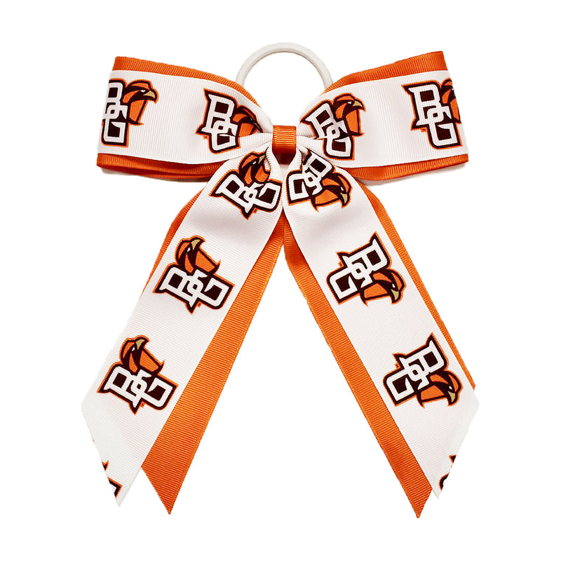 Jumbo Cheer Ponytail Bow with BGSU Mascot