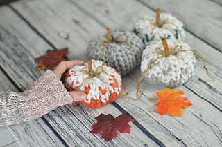 Faded Pumpkin home decor crochet pattern