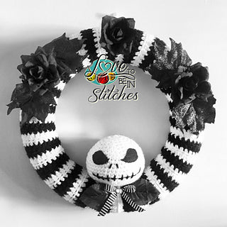 Jack Skellington Wreath crochet pattern