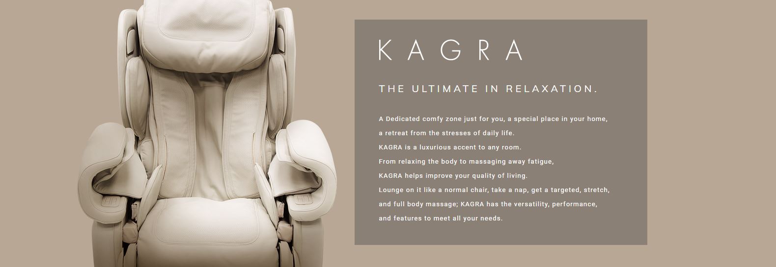 Kagra Massage Chair Features