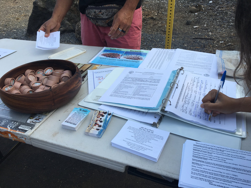 Sign in table keep Puako beautiful and little hands hawaii