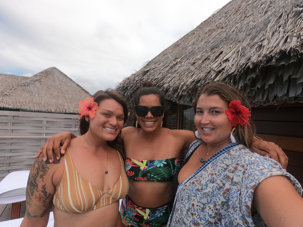 Bungalow selfie bora bora 