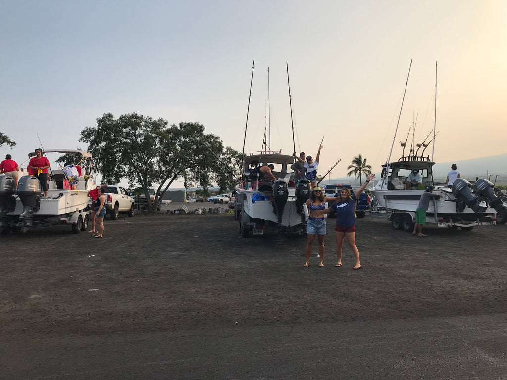 Force boat parking Huggo's Wahine Tournament 2018