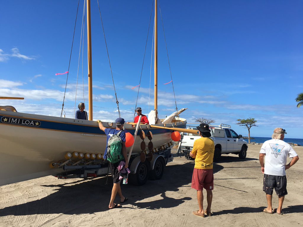 Inspecting the Imi Loa at Kawaihae Harbor