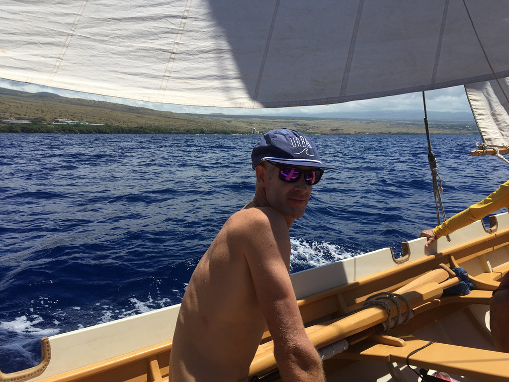 Eric maiefski Sundot Ohana on board the Imi Loa sailboat