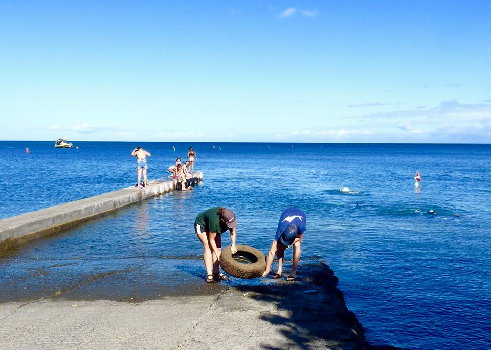 removing tires from puako boat ramp