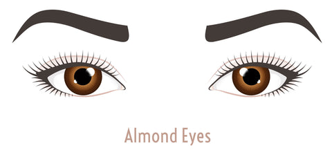Almond eyes for lash styles.