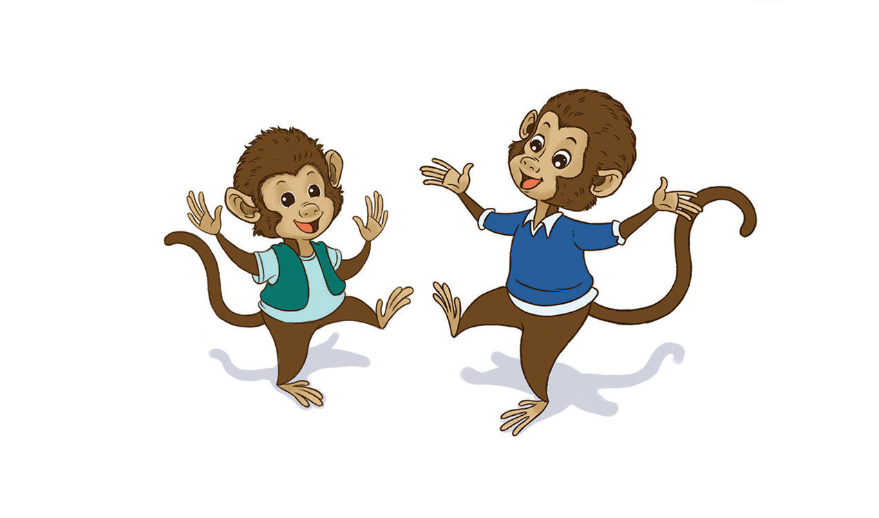 Mick and Mook dancing illustration