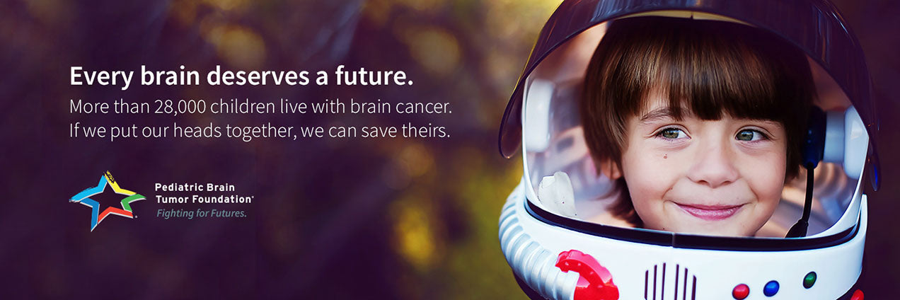 Pediatric brain Tumor Foundation image kid is space suit