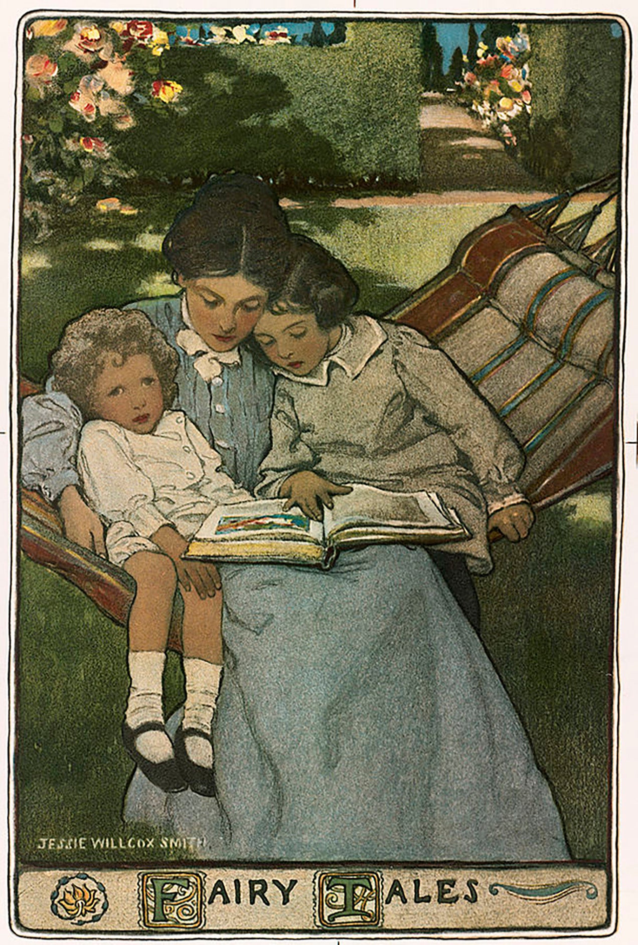  <img alt="jess wilcox smith painting mother reading to children"> 