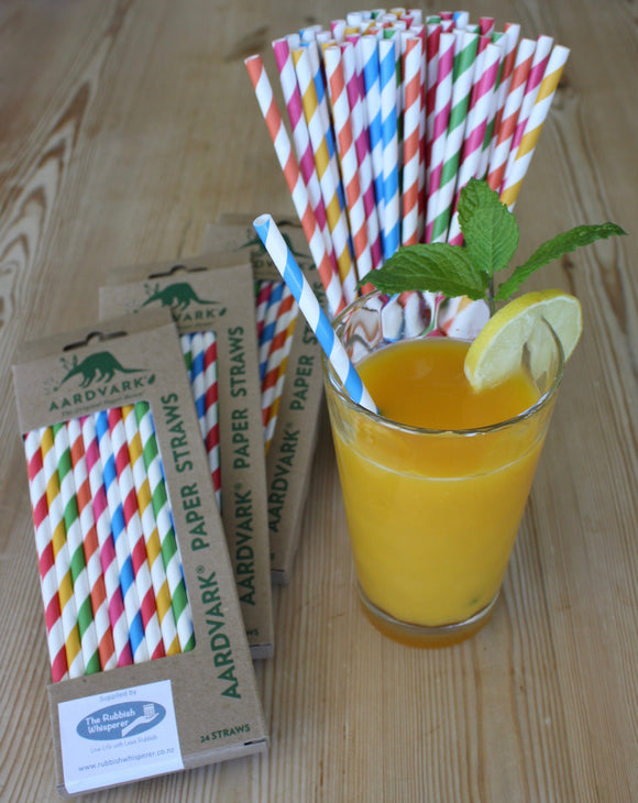 Paper Straws for Christmas Cocktails