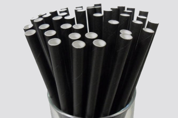 Biodegradable paper cocktail straws