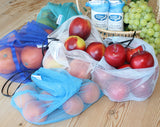 Reusable Produce Bags, Blues, 5 pack