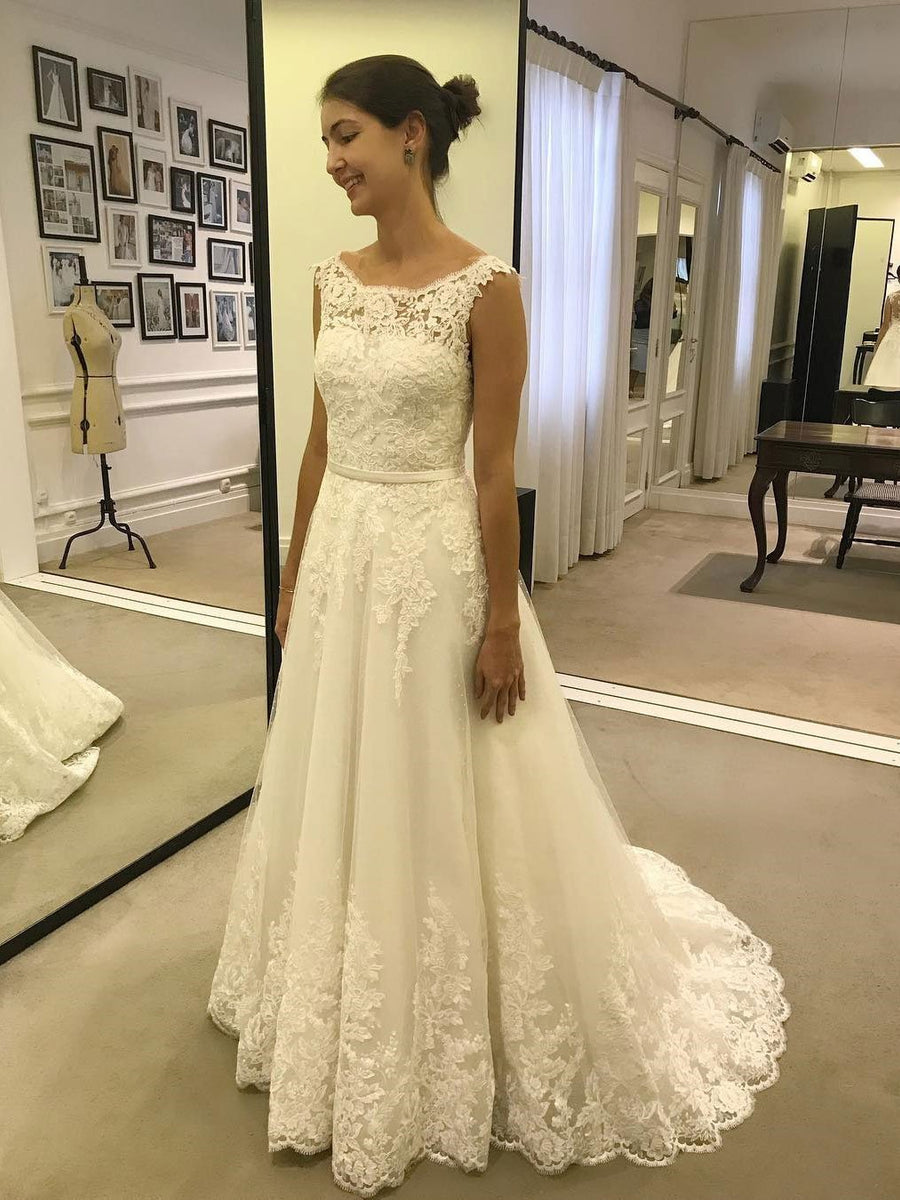 affordable lace wedding dresses