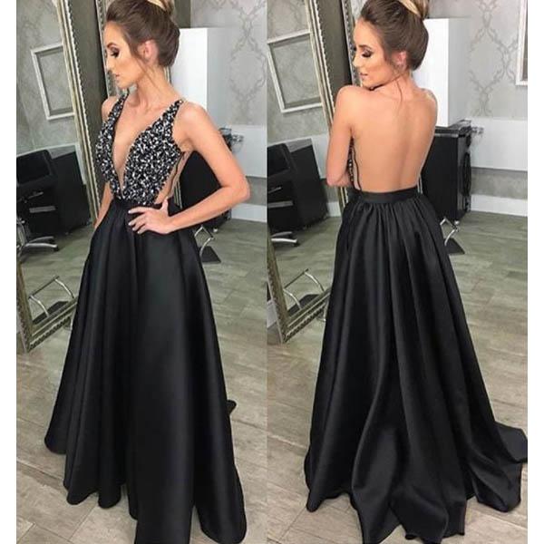 backless long gown