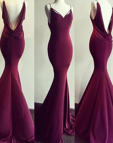 dark maroon prom dress