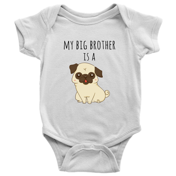 pug onesie baby