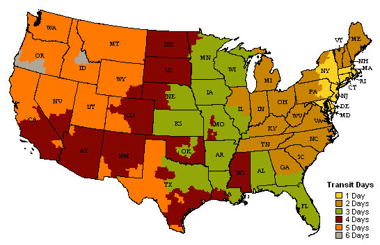 shipping map