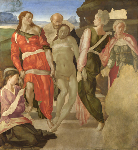 the entombment by Michelangelo