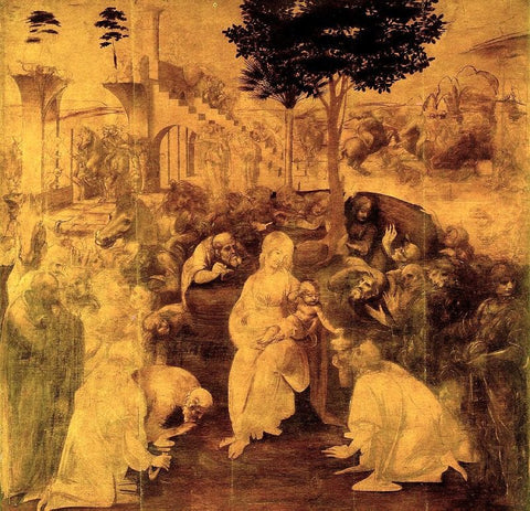 leonardo da vinci - the adoration of the magi