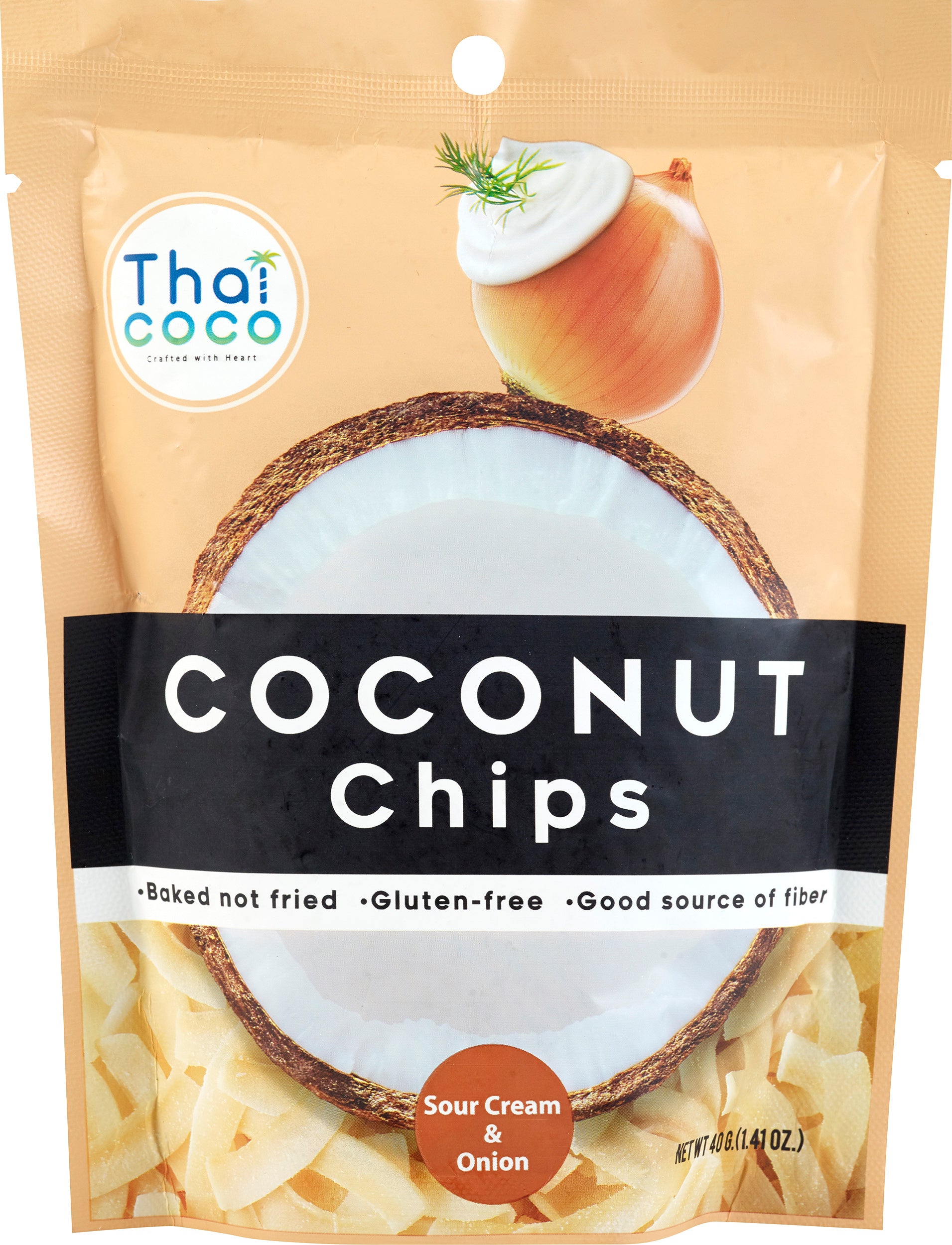 coconut chips sour cream & onion - 40g