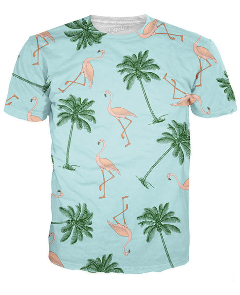 Flamingos and Palm Trees T-Shirt