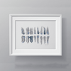 Blue Gray Teeth Print