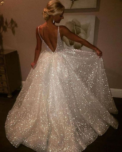 sparkly wedding reception dress