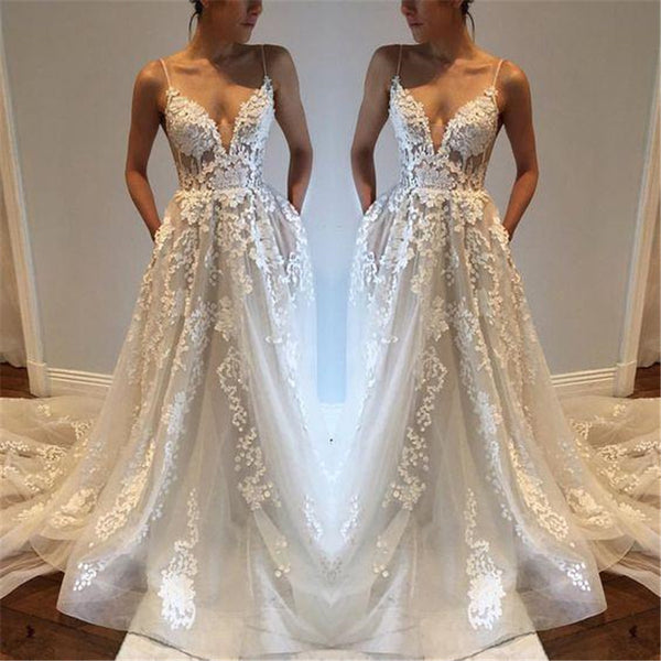prom dresses white lace