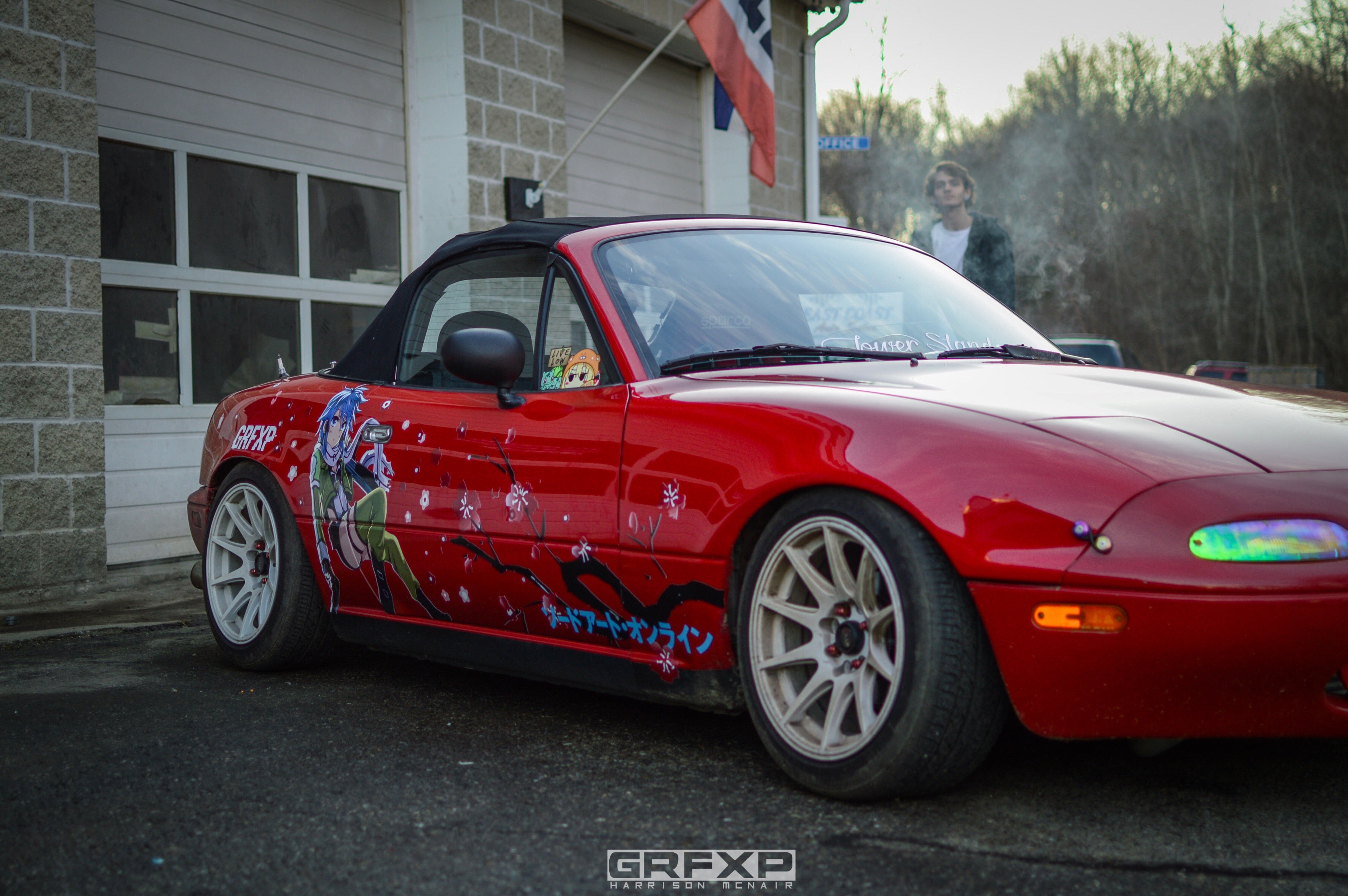 grfxp grafixpressions custom designed anime livery miata wrx cherry blossom