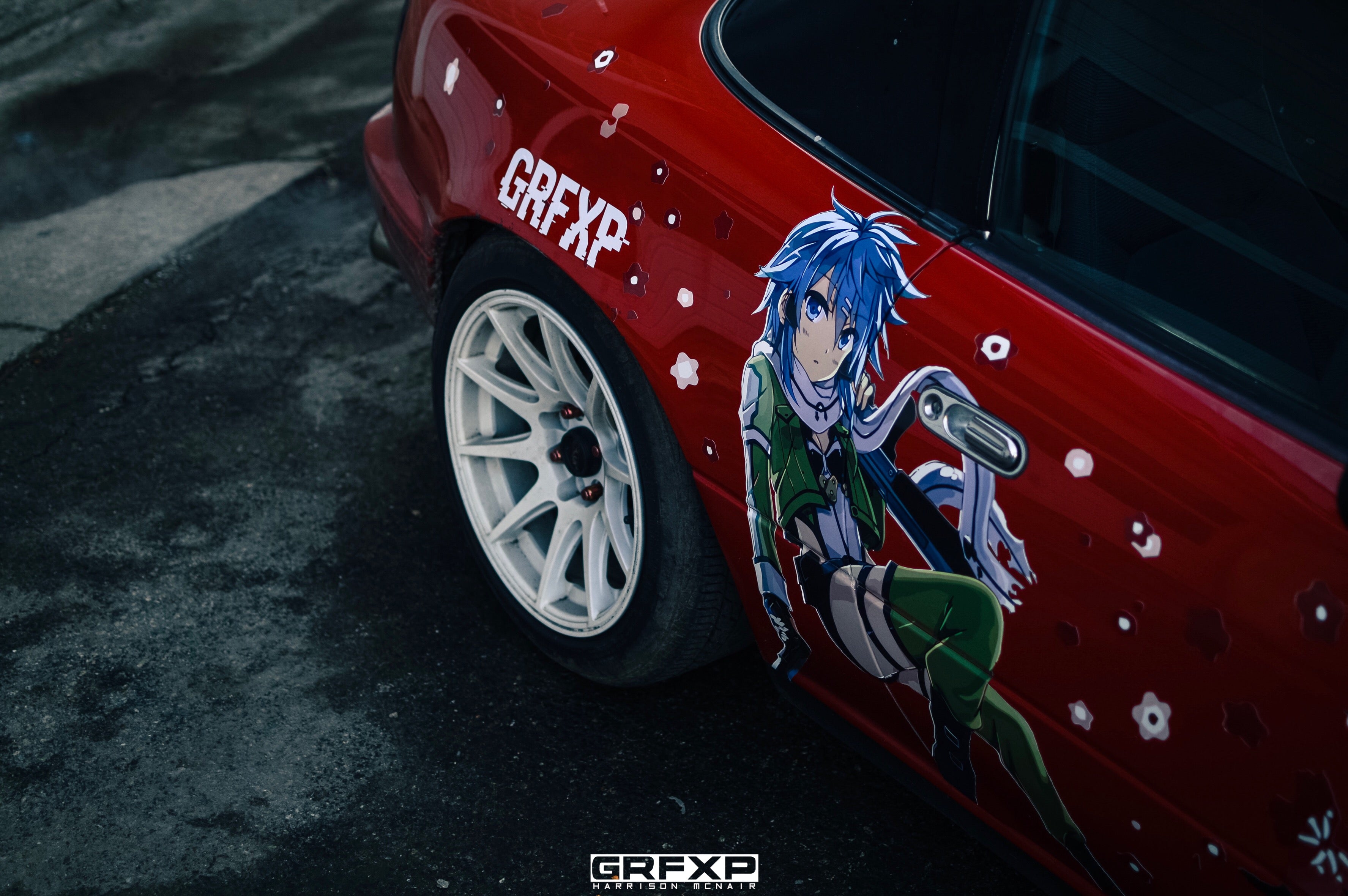 grfxp grafixpressions custom designed anime livery miata wrx cherry blossom