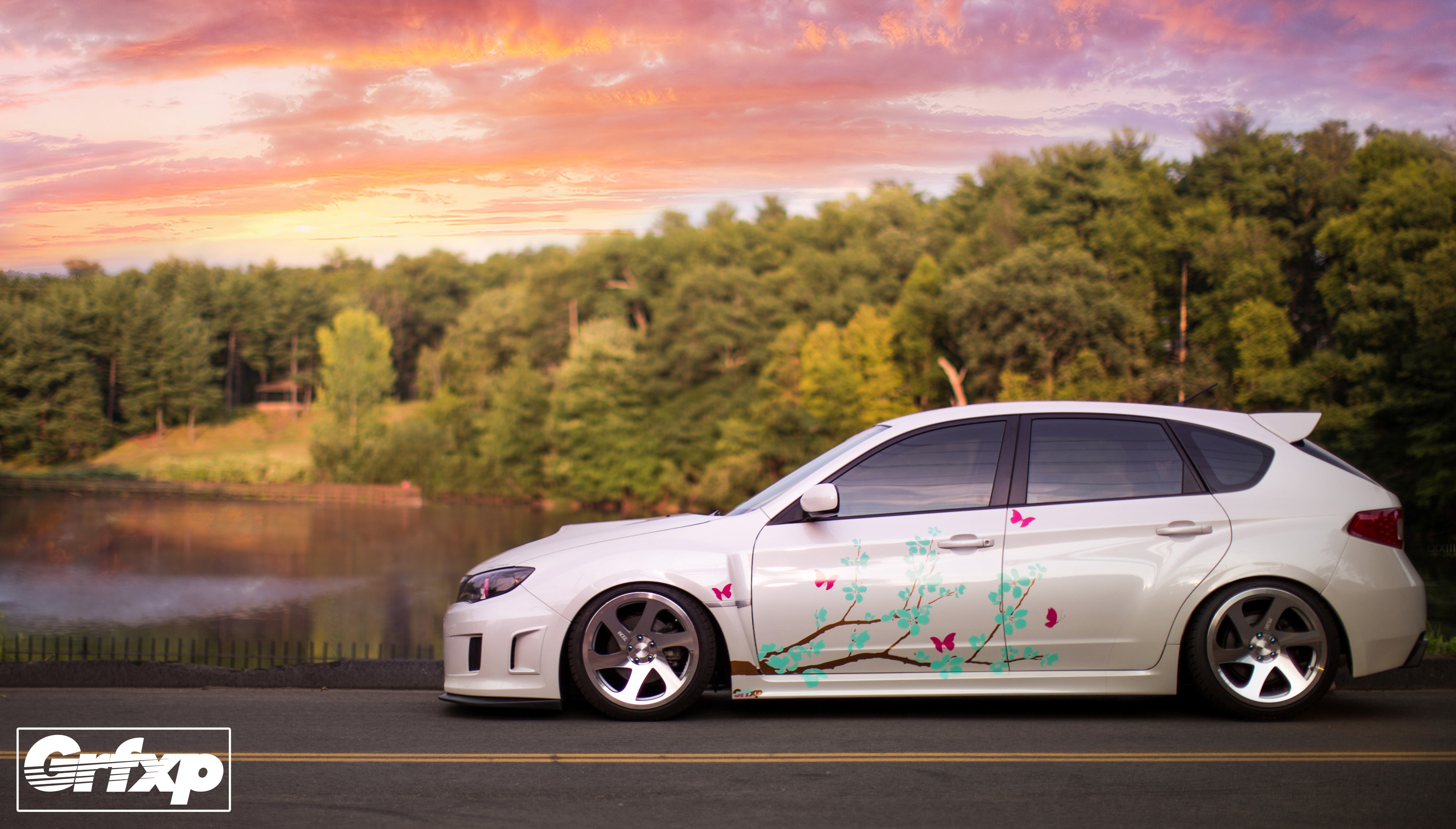 wrx cherry blossom girl driven butterflies tiffany blue grfxp grafixpressions