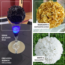 4 Pack | 7inch Blush/Rose Gold Artificial Silk Hydrangea Kissing Flower Balls