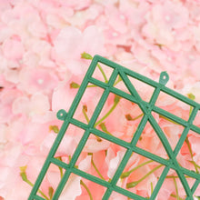 11 Sq ft. | 4 Panels UV Protected Hydrangea Flower Wall Mat Backdrop | Blush/Rose Gold