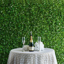 4 Panels Green Flowery Boxwood Hedge Garden Wall Backdrop Mat