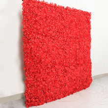11 Sq ft. | 4 Panels UV Protected Hydrangea Flower Wall Mat Backdrop | Red