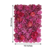 4 Panels UV Protected Assorted Flower Wall Mat Backdrop | Violet/Purple