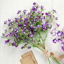 4 Stems | 27inch Purple Artificial Silk Babys Breath Gypsophila Flowers