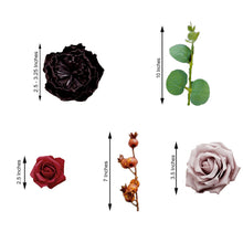 30 Pcs | Artificial Foam Roses, Peonies, Leaf & Stem Mix Flower Box - Assorted Colors