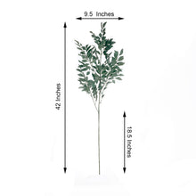 2 Bushes | 42inch Tall Green Artificial Honey Locust Branches, Faux Plant
