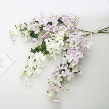 4 Stems | 41inch Tall Lavender Artificial Silk Hydrangea Flower Branches