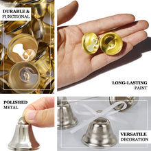 Pack of 24 | Gold Kissing Bells | Wedding Favor Bells | Cowbell Party Decoration