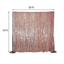 20ftx10ft Blush/Rose Gold Payette Sequin Photography Backdrop Curtain